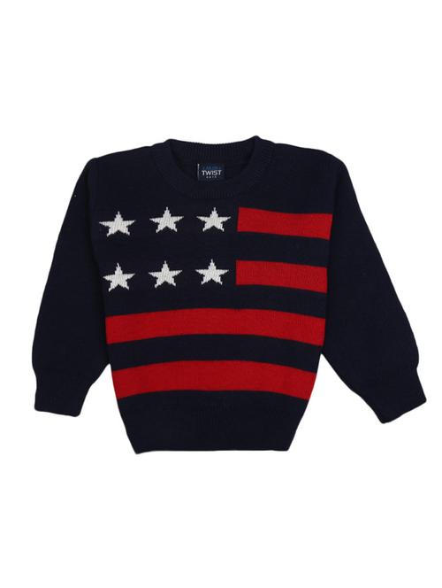 boys crew neck printed sweater - 18961567 - Very Small Image - 1