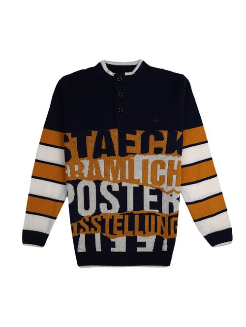 boys crew neck printed sweater - 18961571 - Very Small Image - 1