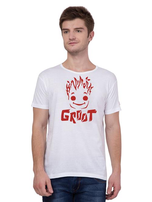 round neck chest printed t-shirt - 18963072 - Very Small Image - 1