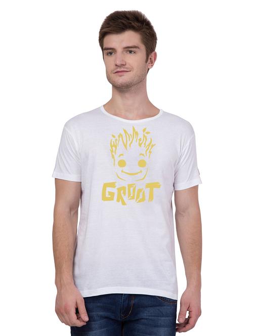 round neck chest printed t-shirt - 18963075 - Very Small Image - 1