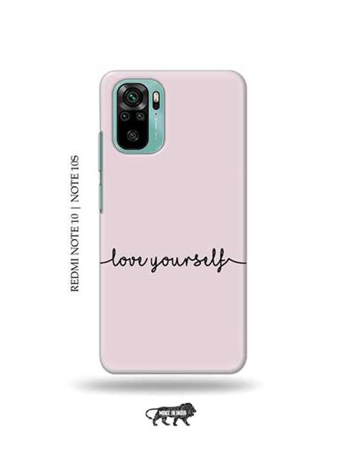 tweakymod designer printed hard case | love yourself back cover compatible with redmi note 10, redmi note 10s - 18967456 - Very Small Image - 1