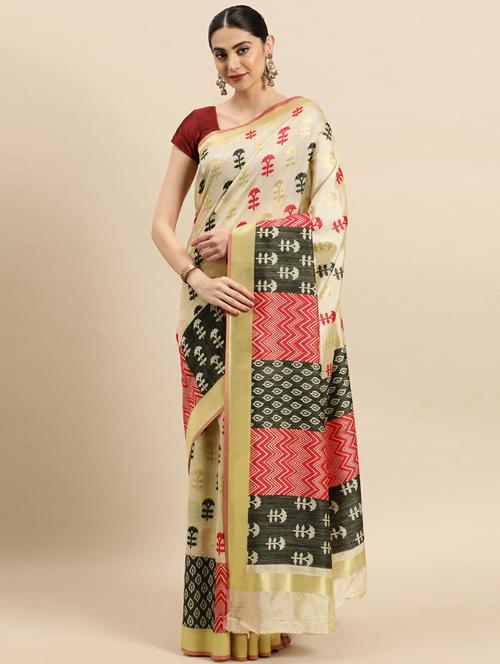 women's self design lemon sherbet colored saree with blouse - 18968331 - Very Small Image - 1
