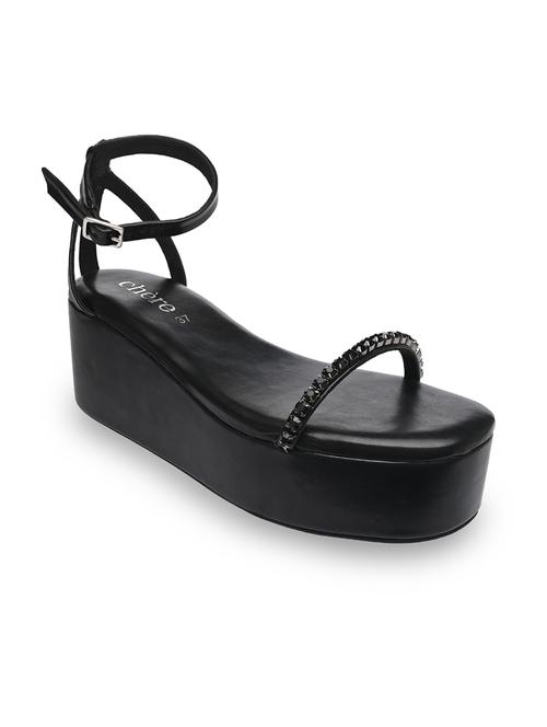 black wedge sandal - 18968585 - Very Small Image - 1