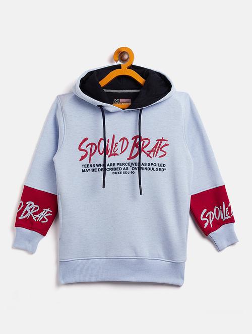 hooded neck color block sweatshirt  - 18969313 - Very Small Image - 1