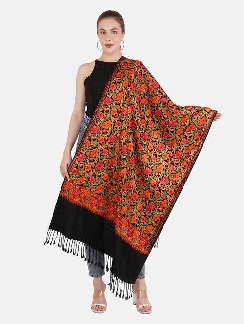 Black Wool Stole - 18969385 - Very Small Image - 1