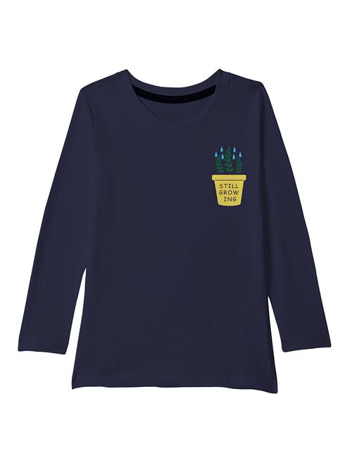 dark blue cotton t-shirt - 18969587 - Very Small Image - 1
