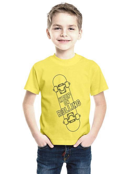 yellow cotton t-shirt - 18969603 - Very Small Image - 1