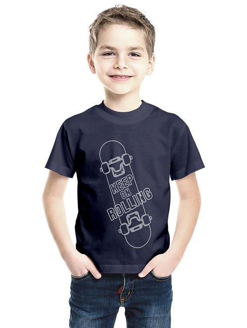 dark blue cotton t-shirt - 18969617 - Very Small Image - 1