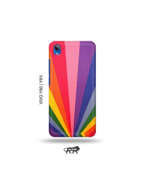 rainbow strips back cover compatible with vivo y90, vivo y91i - 18976430 - Very Small Image - 1