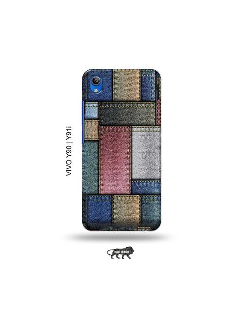 denim back cover compatible with vivo y90, vivo y91i - 18976504 - Very Small Image - 1