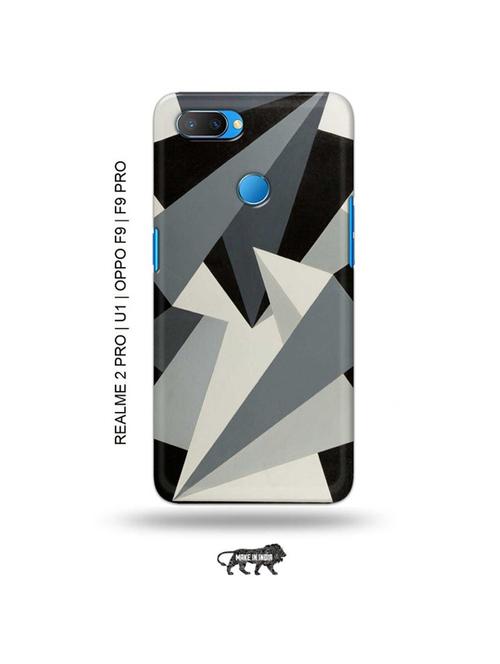 tweakymod designer printed hard case | blocky design back cover compatible with realme 2 pro, realme u1, oppo f9, oppo f9 pro - 18976723 - Very Small Image - 1