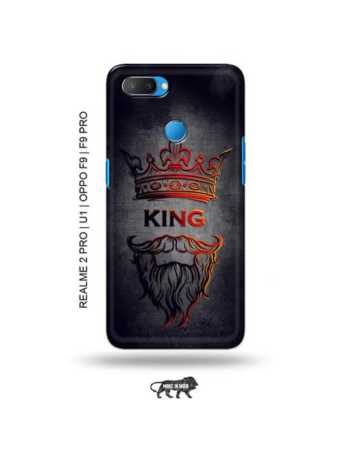 tweakymod designer printed hard case | beard king back cover compatible with realme 2 pro, realme u1, oppo f9, oppo f9 pro - 18976800 - Very Small Image - 1
