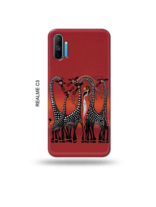 tweakymod designer printed hard case | kalankari giraffe back cover compatible with realme c3 - 18976982 - Very Small Image - 1