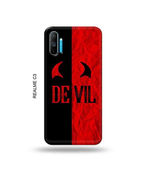 tweakymod designer printed hard case | devil back cover compatible with realme c3 - 18977074 - Very Small Image - 1