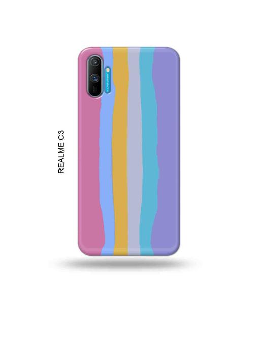 tweakymod designer printed hard case | rainbow new back cover compatible with realme c3 - 18977100 - Very Small Image - 1