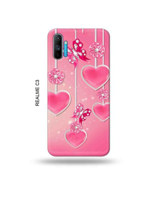 tweakymod designer printed hard case | hearts back cover compatible with realme c3 - 18977134 - Very Small Image - 1