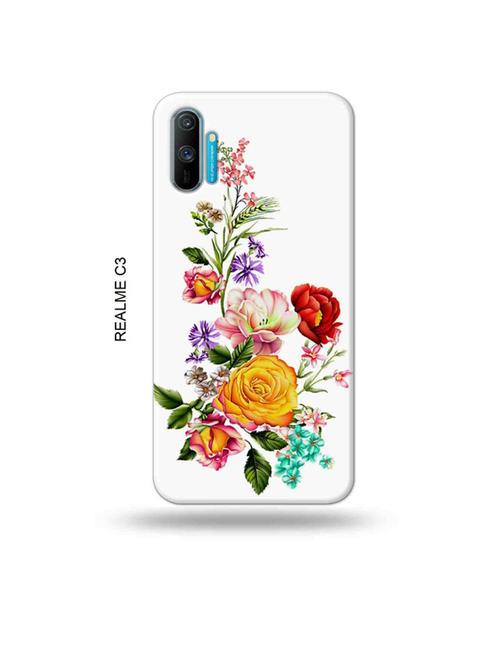 tweakymod designer printed hard case | flowers back cover compatible with realme c3 - 18977150 - Very Small Image - 1