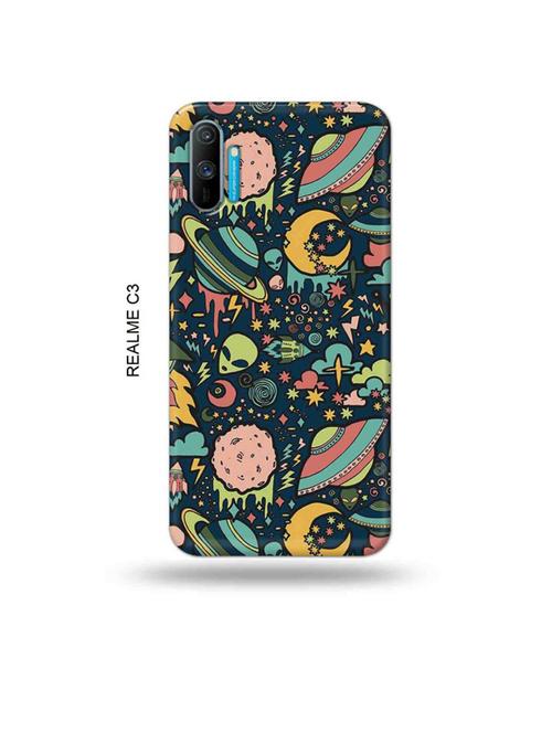 tweakymod designer printed hard case | ufo dope back cover compatible with realme c3 - 18977174 - Very Small Image - 1