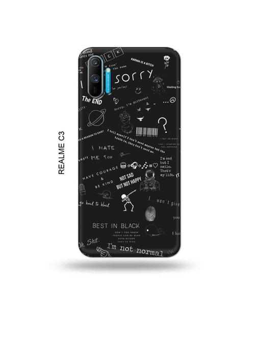 tweakymod designer printed hard case | nerdy sorry back cover compatible with realme c3 - 18977179 - Very Small Image - 1