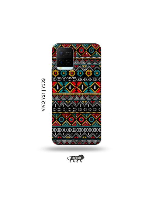 aztec back cover compatible with vivo y21, vivo y33s - 18977391 - Very Small Image - 1