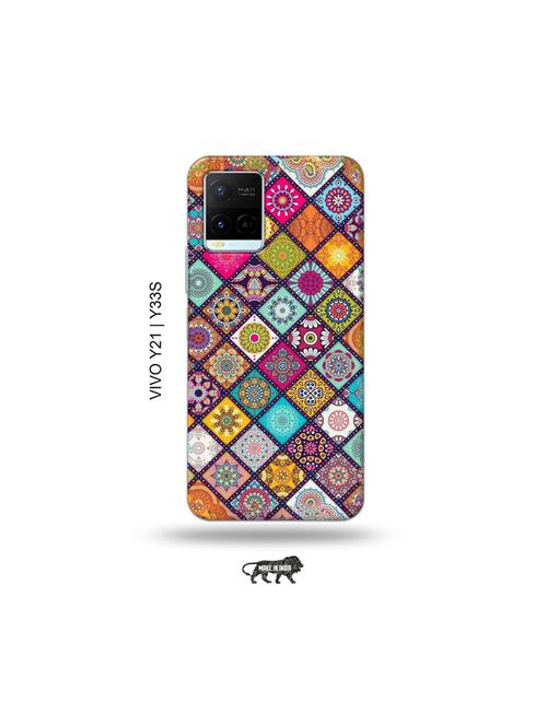 aztec mix back cover compatible with vivo y21, vivo y33s - 18977398 - Very Small Image - 1