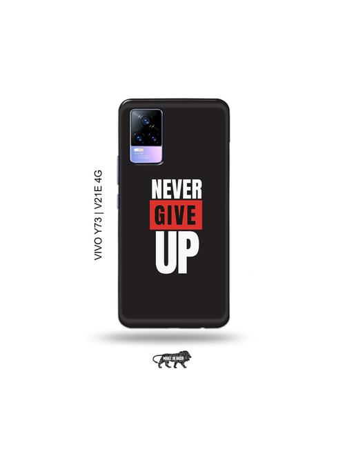 never give up back cover compatible with vivo y73 2021, vivo v21e 4g - 18978306 - Very Small Image - 1