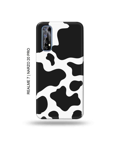 tweakymod designer printed hard case | white black back cover compatible with realme 7, realme narzo 20 pro, realme narzo 30 - 18981274 - Very Small Image - 1