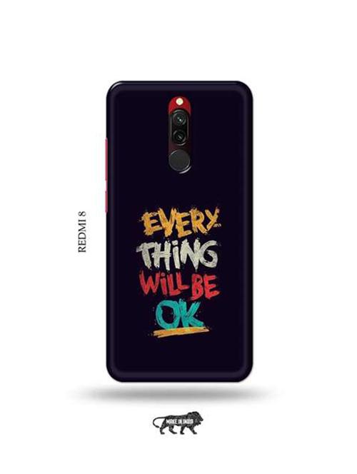 tweakymod designer printed hard case | every thing will be ok back cover compatible with redmi 8 - 18984607 - Very Small Image - 1