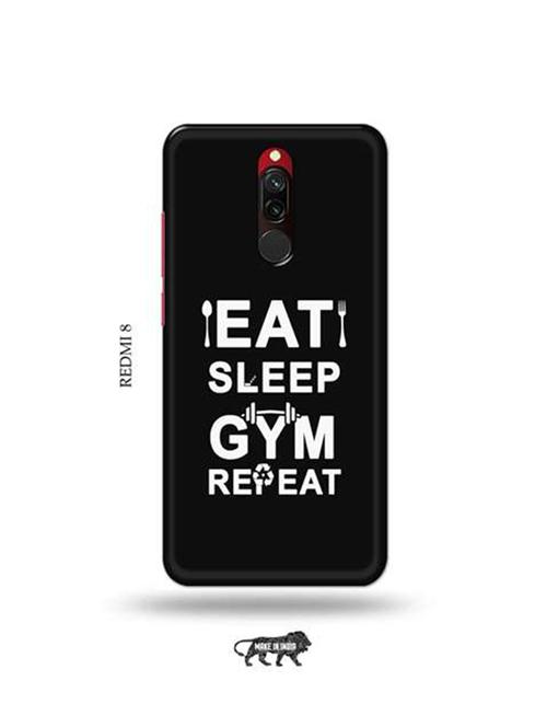 tweakymod designer printed hard case | gym workout back cover compatible with redmi 8 - 18984615 - Very Small Image - 1