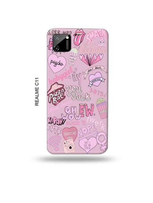 tweakymod designer printed hard case | baby girl back cover compatible with realme c11 - 18985640 - Very Small Image - 1