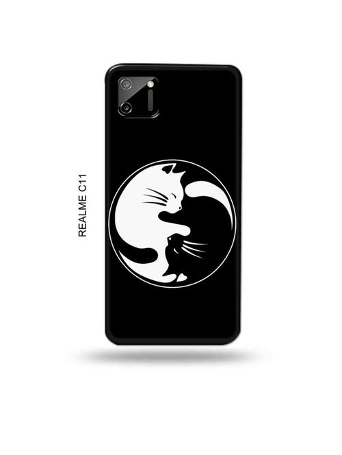 tweakymod designer printed hard case | ninja cat back cover compatible with realme c11 - 18985661 - Very Small Image - 1
