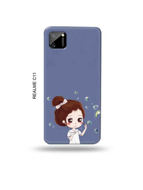 tweakymod designer printed hard case | bubble girl back cover compatible with realme c11 - 18985664 - Very Small Image - 1