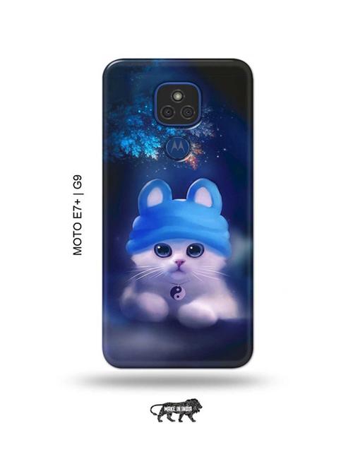 cute cat back cover compatible with moto e7 plus, moto g9 - 18986560 - Very Small Image - 1