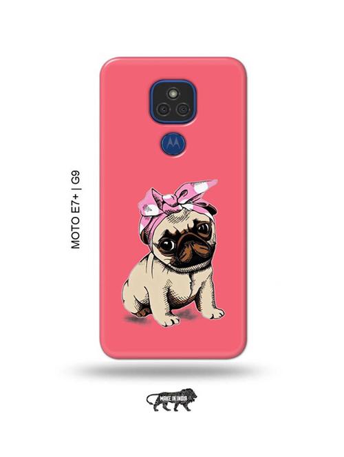 cute dog back cover compatible with moto e7 plus, moto g9 - 18986569 - Very Small Image - 1