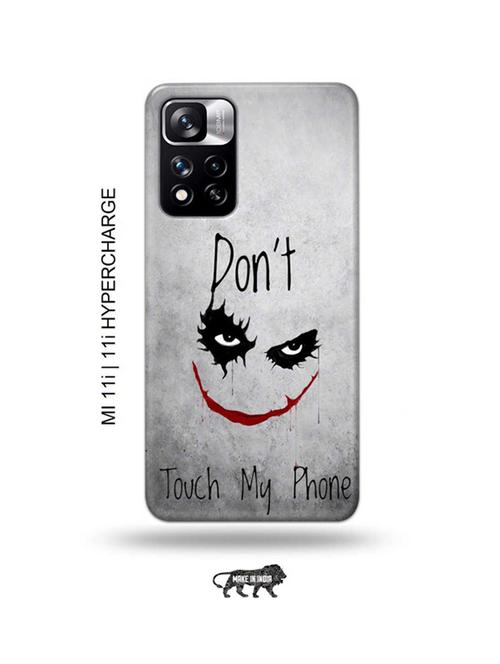 don't touch my phone back cover compatible with mi 11i, mi 11i hypercharge - 18987659 - Very Small Image - 1