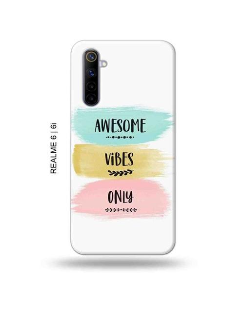 awesome vibes only back cover compatible with realme 6, realme 6i - 18987805 - Very Small Image - 1