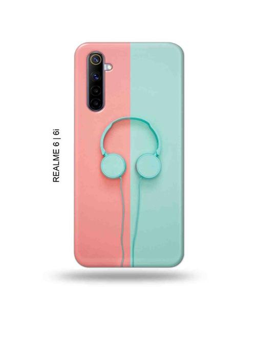 hipster headset back cover compatible with realme 6, realme 6i - 18987947 - Very Small Image - 1