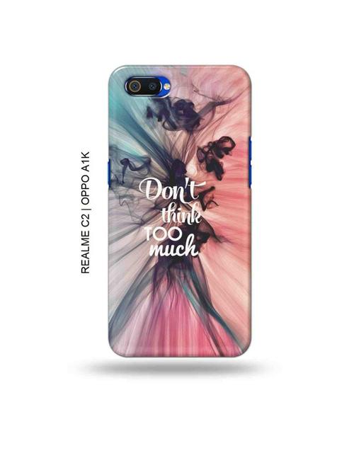 don't think too much back cover compatible with realme c2, oppo a1k - 18988364 - Very Small Image - 1