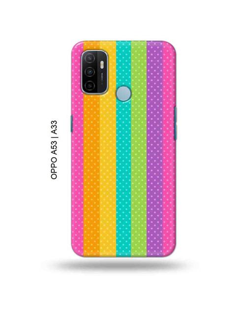 dotted rainbow back cover compatible with oppo a53 2020, oppo a33 2020, oppo a53s - 18989044 - Very Small Image - 1