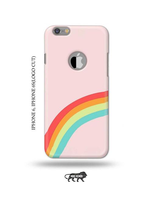 rainbow back cover compatible with iphone 6, iphone 6s(logo cut) - 18989392 - Very Small Image - 1