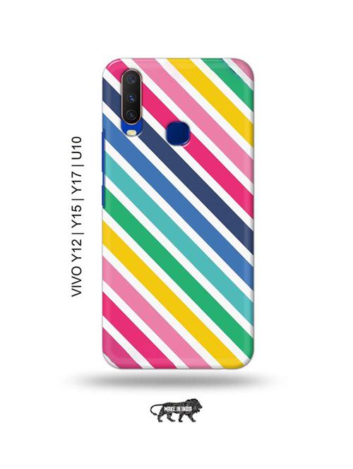 diagonal strips back cover compatible with vivo y12, vivo y15 (2019), vivo y17, vivo u10 - 18989746 - Very Small Image - 1