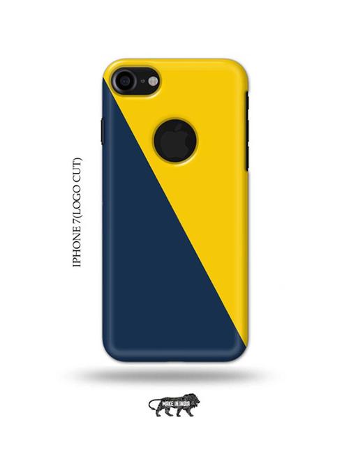 yellow blue back cover compatible with iphone 7(logo cut) - 18989958 - Very Small Image - 1