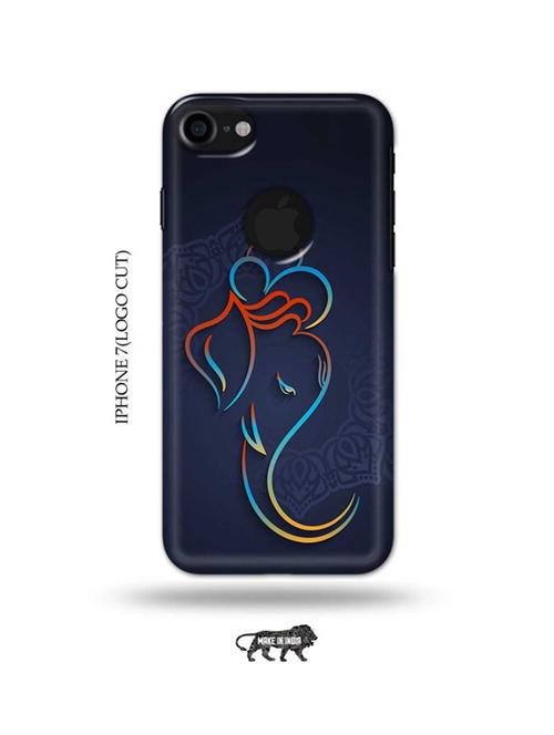 lord ganesha back cover compatible with iphone 7(logo cut) - 18990077 - Very Small Image - 1