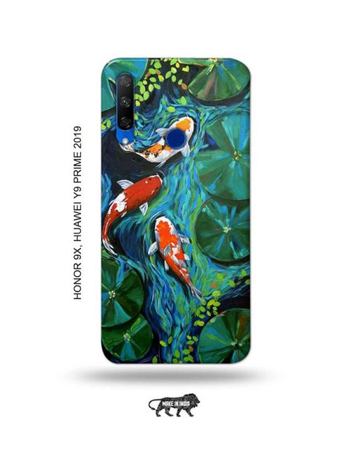 abstract fish back cover compatible with honor 9x, huawei y9 prime 2019 - 18991238 - Very Small Image - 1