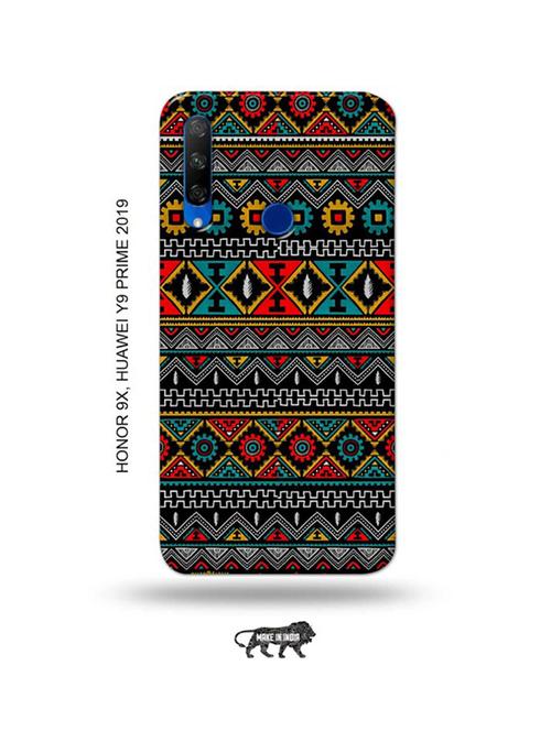 aztec back cover compatible with honor 9x, huawei y9 prime 2019 - 18991331 - Very Small Image - 1