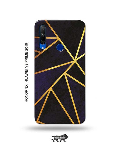 vertical gold strips back cover compatible with honor 9x, huawei y9 prime 2019 - 18991464 - Very Small Image - 1