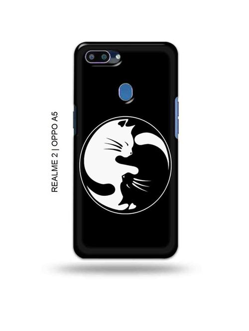 ninja cat back cover compatible with realme 2, oppo a5 - 18992765 - Very Small Image - 1