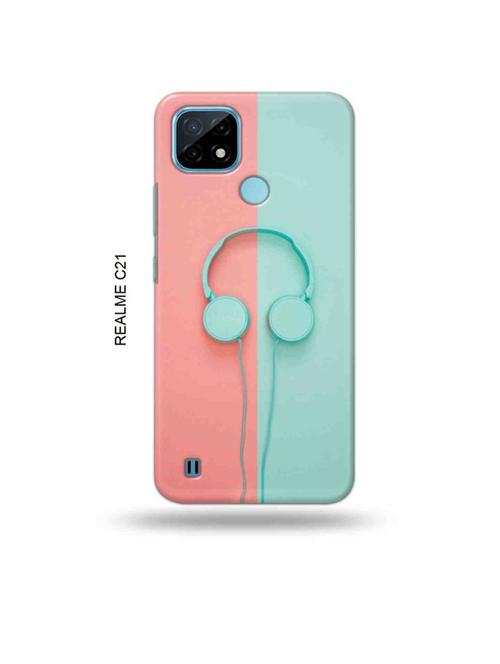 hipster headset back cover compatible with realme c21 - 18993563 - Very Small Image - 1