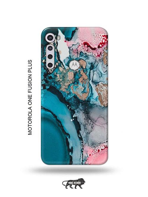 colour marble back cover compatible with motorola one fusion plus - 18993719 - Very Small Image - 1