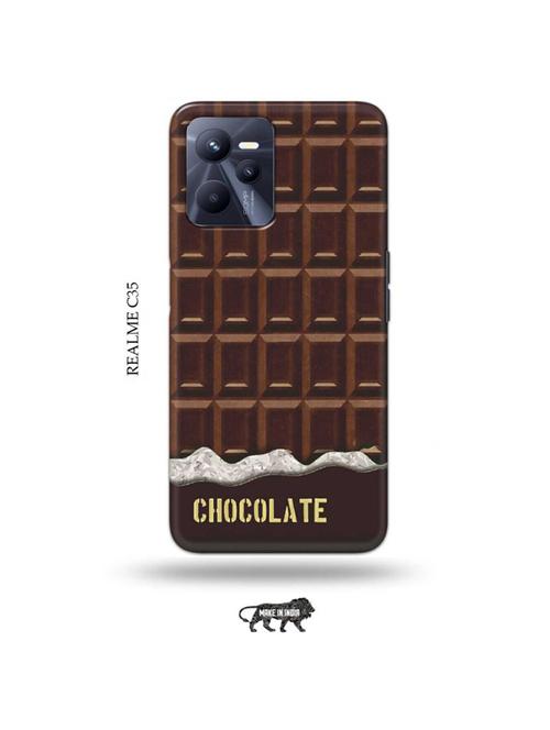 chocolate back cover compatible with realme c35 - 18994468 - Very Small Image - 1